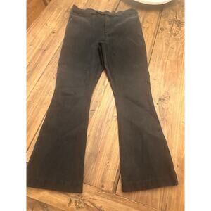 Free People Size 6 Black Crop Flare Boho Hippie Stretch Soft Women’s Pants Jeans